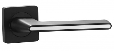 Ручка дверная Vantage V51BL AL, чёрный/белый