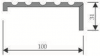 Наличник с каннелюрами №1735 100х31х2200 мм
